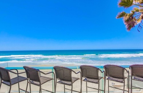 Mission Beach Condo | 2 Floors of Ocean Front - Penthouse + 2nd Level - A/C