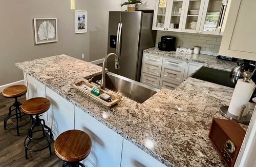 Gruene Apartment | 3 BDRM Riverfront First-Floor Condo Walk to Gruene Hall Swim & Relax