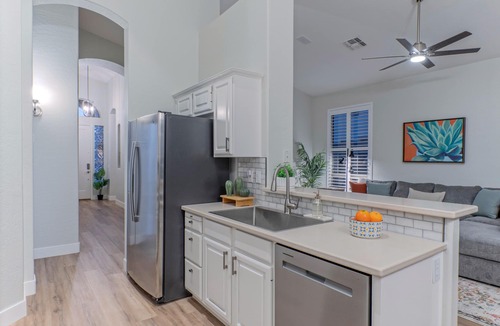 Las Sendas House | 31 Day Rental: Park View, Near Golf & Trails, Comm Htd POOL & Spa, Putt Green, Corn Hole