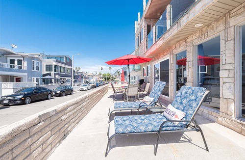 West Newport House | 3BR Beach Home One House from Sand with Oceanview Patio