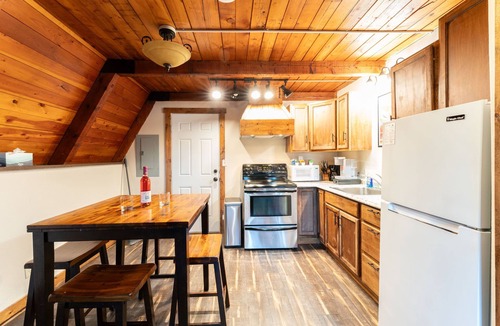 Martin City Cabin | A-frame at Spotted Bear Retreat