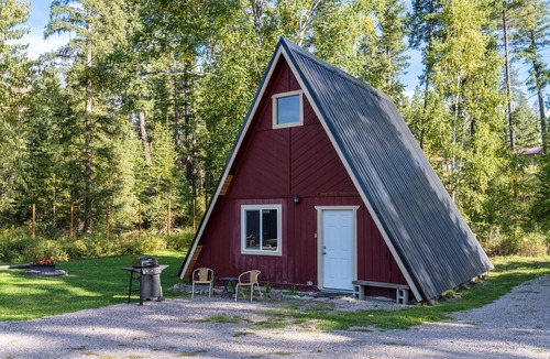 Martin City Cabin | A-frame at Spotted Bear Retreat