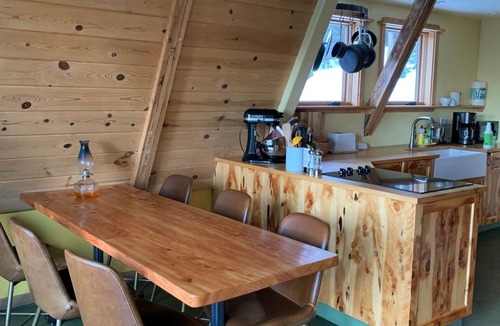 McCall House | A-frame escape with Payette Lake views and backdoor Forest access. Pet Friendly.