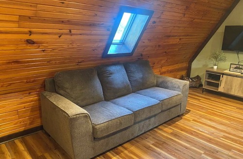 Falls of Rough House | A-Frame of Mind is a perfect cozy getaway in a lakeside community!