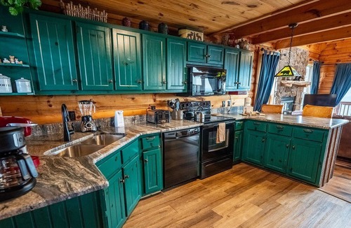 Smoky Mountains Cabin | Awestruck: Free Attraction Tickets, Hot Tub, Pool Access, Perfect Mountain Views, & Fireplace