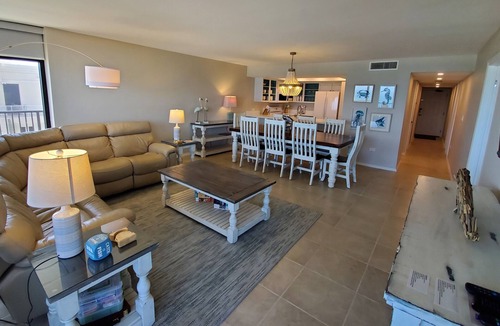 South Padre Island Condo | Beachfront family-sized condo. Stunning views of gulf and bay. Pool and hot tub!