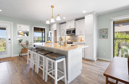 Oceanmarsh Subdivision House | Beachfront+Marsh Views Sleeps 10 ~ Harbor Island Getaway-Pool 4 Bed-3 Bath