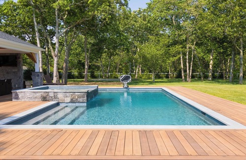 West Tisbury House | Beautiful compound with saltwater pool, spa, outdoor cooking!