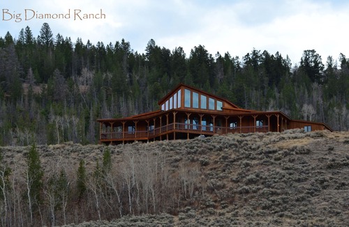 Dubois House | Big Diamond Ranch Luxury home with mountain views and a river running through