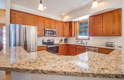 Blue River House | Blue River Family Getaway! Private Hot Tub!