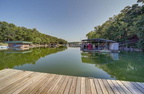 Eucha House | Boat Dock & Fire Pit: Lakefront Paradise in Eucha!