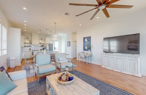 Indian Beach House | Brand new coastal gem with bay/wetland views, two balconies, & outdoor shower