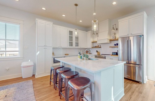 Indian Beach House | Brand new coastal gem with bay/wetland views, two balconies, & outdoor shower