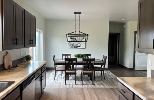 Kalispell House | Brand new house with deck and amazing views on large country lot close to town.