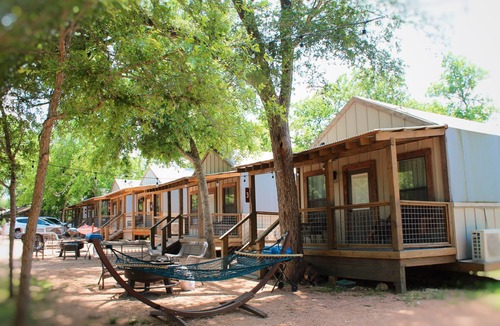 Seguin Cabin | Brand new waterfront Cabin with many amenities: Pool, hot tub & kayaking. - SG15