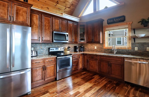 Chalet Village North Cabin | BREATHTAKING Cabin! 4 Decks! UNREAL Views! Game Room! Covered Decks! 5 Fireplace