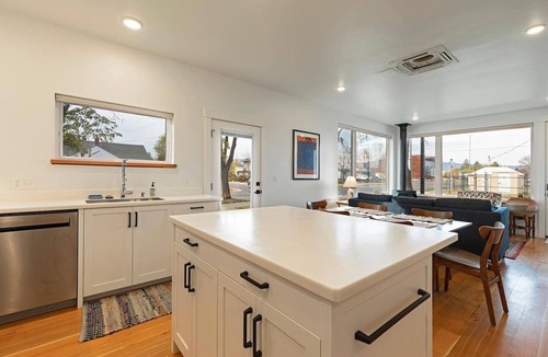 Rose Park House | Bright, airy, contemporary home located in central Missoula with mountain views