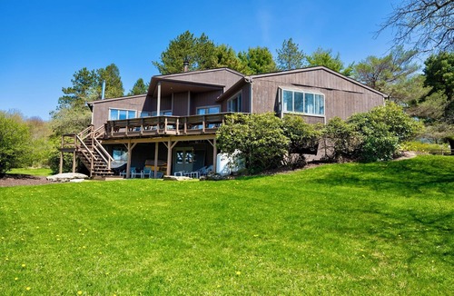 Eagles Mere House | Bright and airy home with sunset views less than a mile to the lake and village