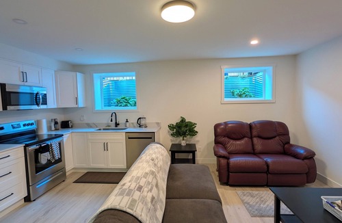 Sooke House | Bright & private lower level suite, with it's own garden and parking space.