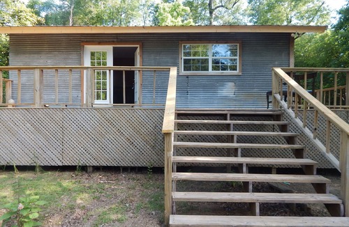 Perkinston Cabin | Camp House on Red Creek - Uncle Ralph’s Cabin Rentals - PRIVATE BEACH