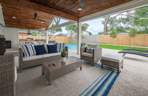 Barker House | Casa Larissa , Grill & Chill Retreat- Heated Pool 3 bedroom Home in Katy TX