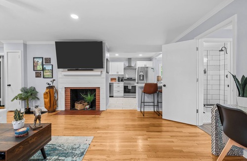 Downtown House | Charming Downtown Corner Cottage - 1 Block Walk to Food & Fun - Dog Friendly!