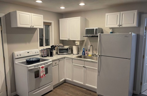 Spirit Lake Cabin | Charming Lakefront Fireside 3BR in Spirit Lake with Dock-space WiFi, AC, Pets OK