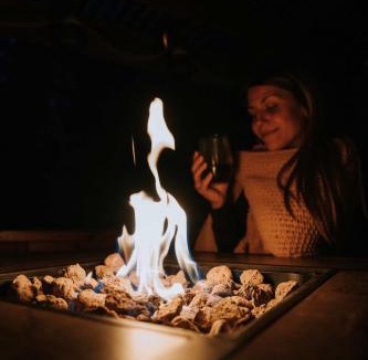 Lime Kiln House | Chase's River Cabin - Hot-tub Firepit & Fireplace