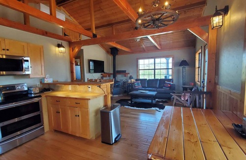 Brewster County Cabin | Christmas Mountains Ranch: Classic 2br/1bth Cabin with Spacious Wrap Around Porch. Walk to Pool.