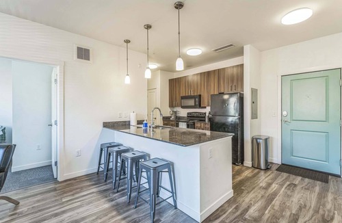 Heart of Missoula Apartment | Comfort + Style with Work Desk