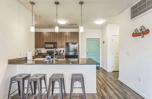 Heart of Missoula Apartment | Comfort + Style with Work Desk