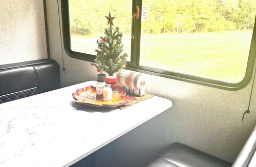 Greenville House | Cozy 1-bedroom RV on private stocked pond. Glamping in Greenville