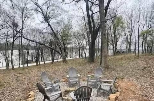 Eufaula House | Cozy Cabin with Large Firepit, Community Pool, Playground, and Pickleball Court!
