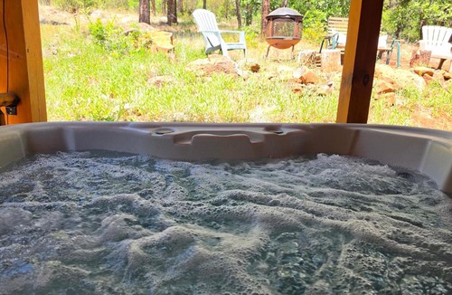 Flagstaff House | Cozy Forest Cabin with Hot Tub in Central Flagstaff