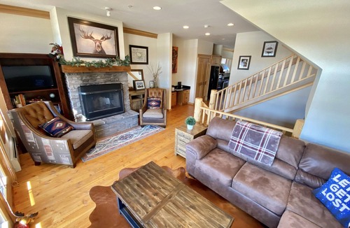 Big Sky Meadow Village Condo | Cozy Luxe Retreat with Fireplace and Mountain Views! Meadow Village Big Sky
