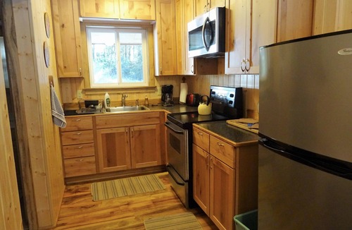 Reedsport Cabin | CozyCattail Cabin on our secluded coastal estuary woodland retreat