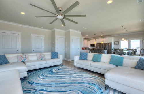 Yaupon Beach House | Current Sea: Oceanfront 7BR house in Oak Island, sleeps 16, ideal for family fun!