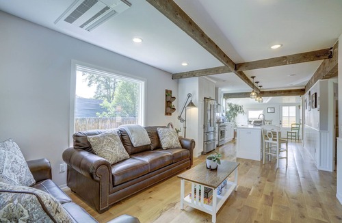 Franklin to the Fort House | EcoHome: with two units inside Brooklinen sheets Thor appliances and fenced yard