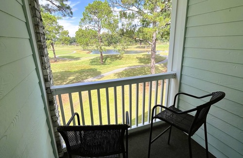 Central Myrtle Beach Condo | Endless Summer Cozy Condo at Magnolia Place - Golf Course Views!