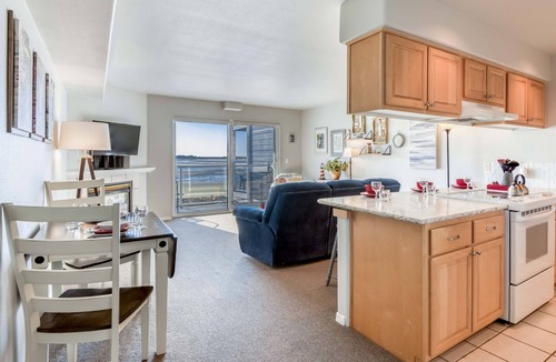 Lincoln City Condo | Enjoy views of Siletz Bay from this 3rd Floor Condo. beach access, Taft District