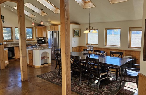 Driggs House | Fantastic Western-Style Lodge Home with Hot Tub, Just off Ski Hill Road