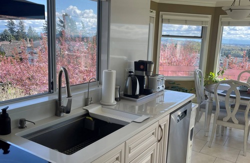 White Rock Apartment | Full advantage of 180 degree PANORAMIC view of OCEAN & MOUNT BAKER