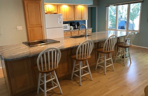 Riverside House | GORGEOUS lake view, large yard w/firepit, rooftop solar, 4 min drive to beach