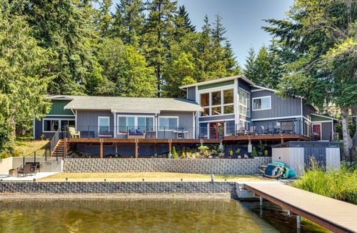 Lacey House | Gorgeous Long Lake Home w/Dock, Kayak, SUP & More