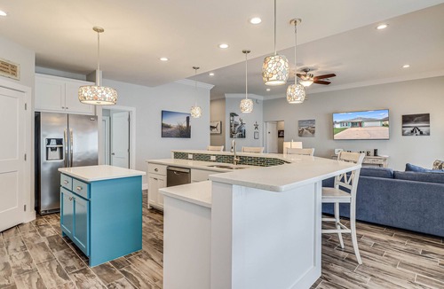 Safe Harbor House | Gorgeous private pool with a bubbling fountain. Pet friendly!