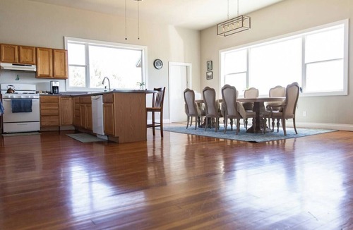 Valley County House | Historic Ft. Peck Schoolhouse w/indoor BB court