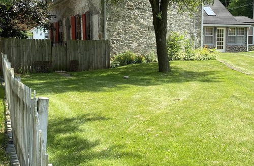 Calvin House | Historic stone farmhouse with rail trail and river access