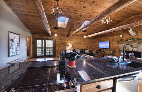 Logan Cabin | Hocking Hills log cabin with guest house on 12 private acres with pond