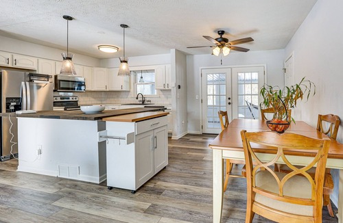 Bath House | Home w/Fire Pit & Sunroom: 9 Mi to Downtown Akron