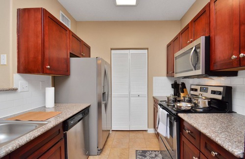 Astrodome Apartment | Houston Medical Center King Bed Suite w/Fireplace, Balcony, & Free Parking